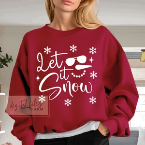 Christmas Svg, Let It Snow SVG, Christmas Snowman Svg, Ornament SVG, Snowman SVG, Snowflake Svg, Hello Winter Svg, Funny Christmas Shirt Svg