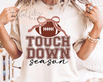 Touchdown Season SVG: Football Mom Game Day Design (Digital Download)