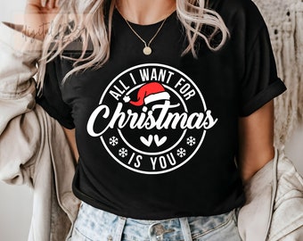 Christmas SVG, All I Want For Christmas Is You, Christmas Pajamas SVG, Christmas Couples Matching shirts svg, Christmas shirts svg cut file