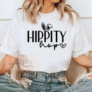 Hippity Hop SVG, PNG, Easter Bunny Svg, Happy Easter Svg, Bunny Svg, Kids Easter Svg, Easter Shirt Svg, Easter Svg, Easter Teacher Svg