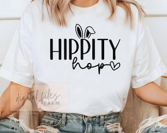 Hippity Hop SVG, PNG, Easter Bunny Svg, Happy Easter Svg, Bunny Svg, Kids Easter Svg, Easter Shirt Svg, Easter Svg, Easter Teacher Svg