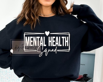 Mental Health Squad SVG: Awareness Support Gifts (Digital Download)