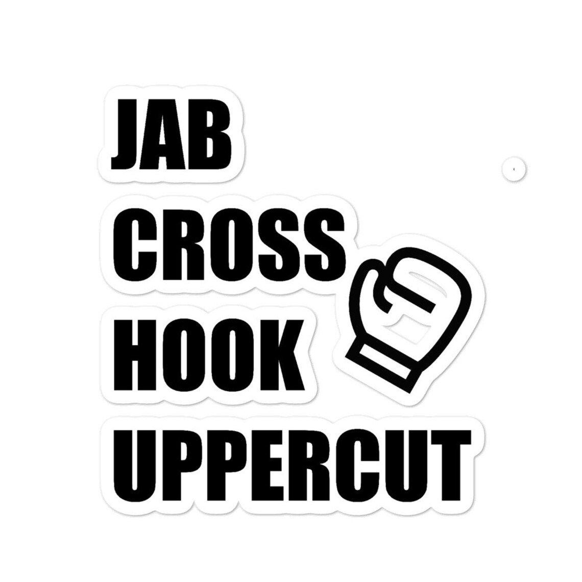 Jab Cross Hook Uppercut Stickers Boxing Day Boxing Top Etsy