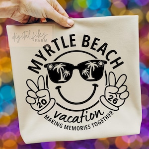 Vacanze a Myrtle Beach 2026 SVG, viaggio in famiglia, crociera (download digitale)