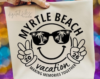 Myrtle Beach Vacation 2026 SVG, Family Trip, Cruise (Digital Download)