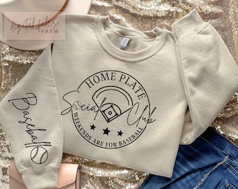 Baseball SVG, Baseball Mom SVG, Home Plate Social Club, Sleeve Baseball Shirt Svg, Baseball Season Svg, Baseball Family Shirt Svg Cut file