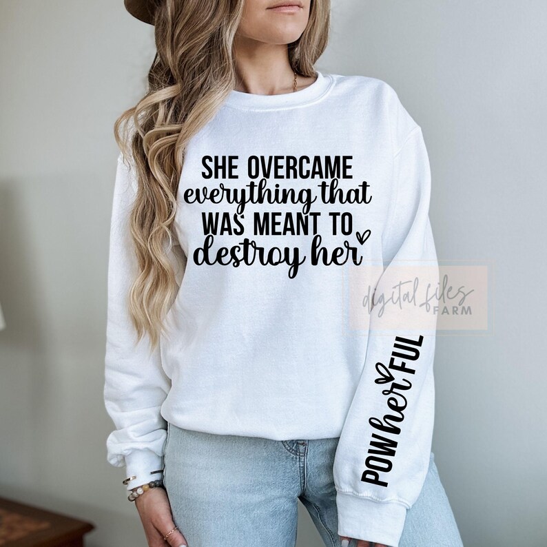 She Overcome Problem Women Empowerment Svg, She Overcame Everything Svg, She's Busy Creating ...