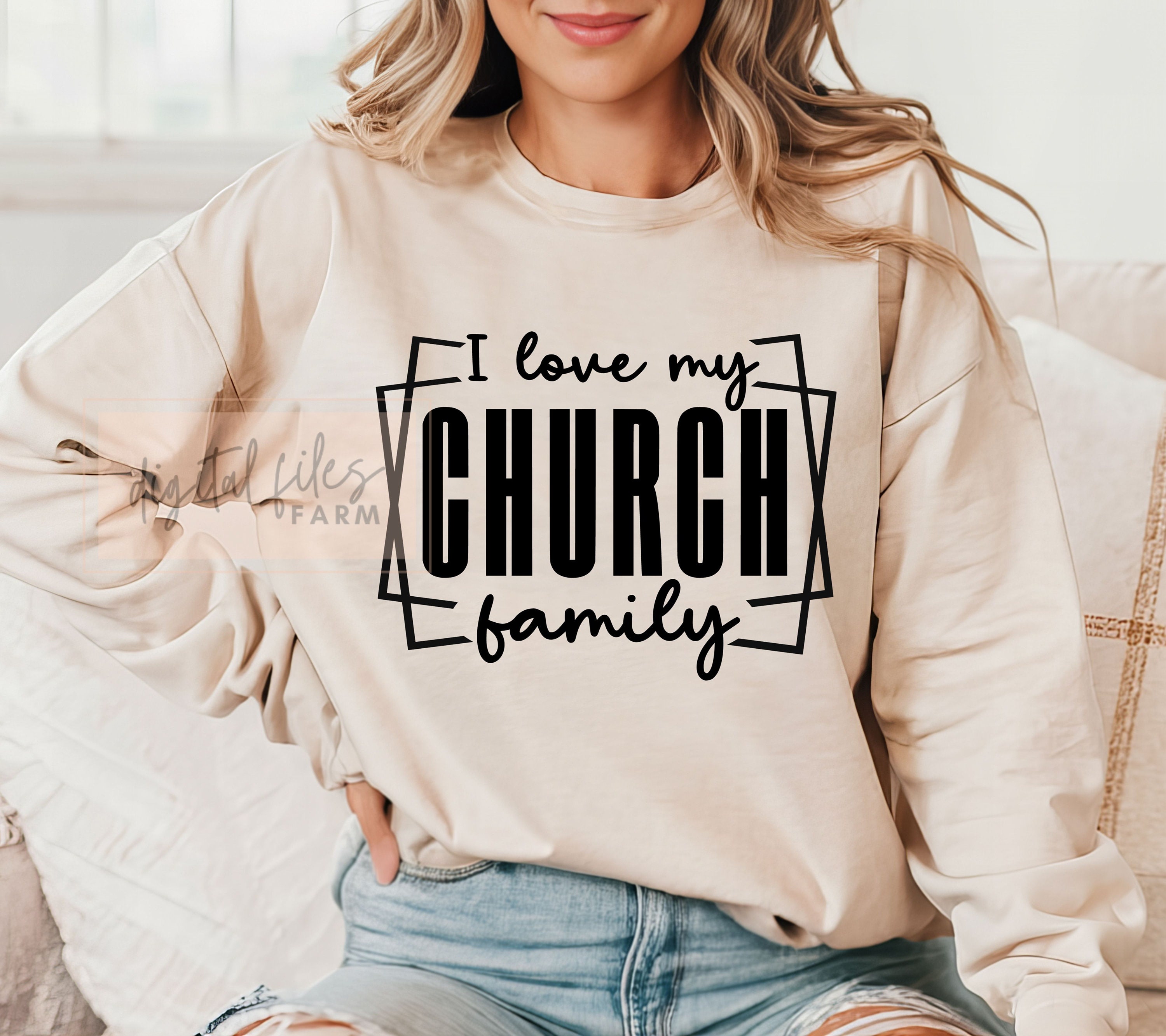 I Love My Church Custom Sweatshirt I Love My Church Custom Sweatshirt