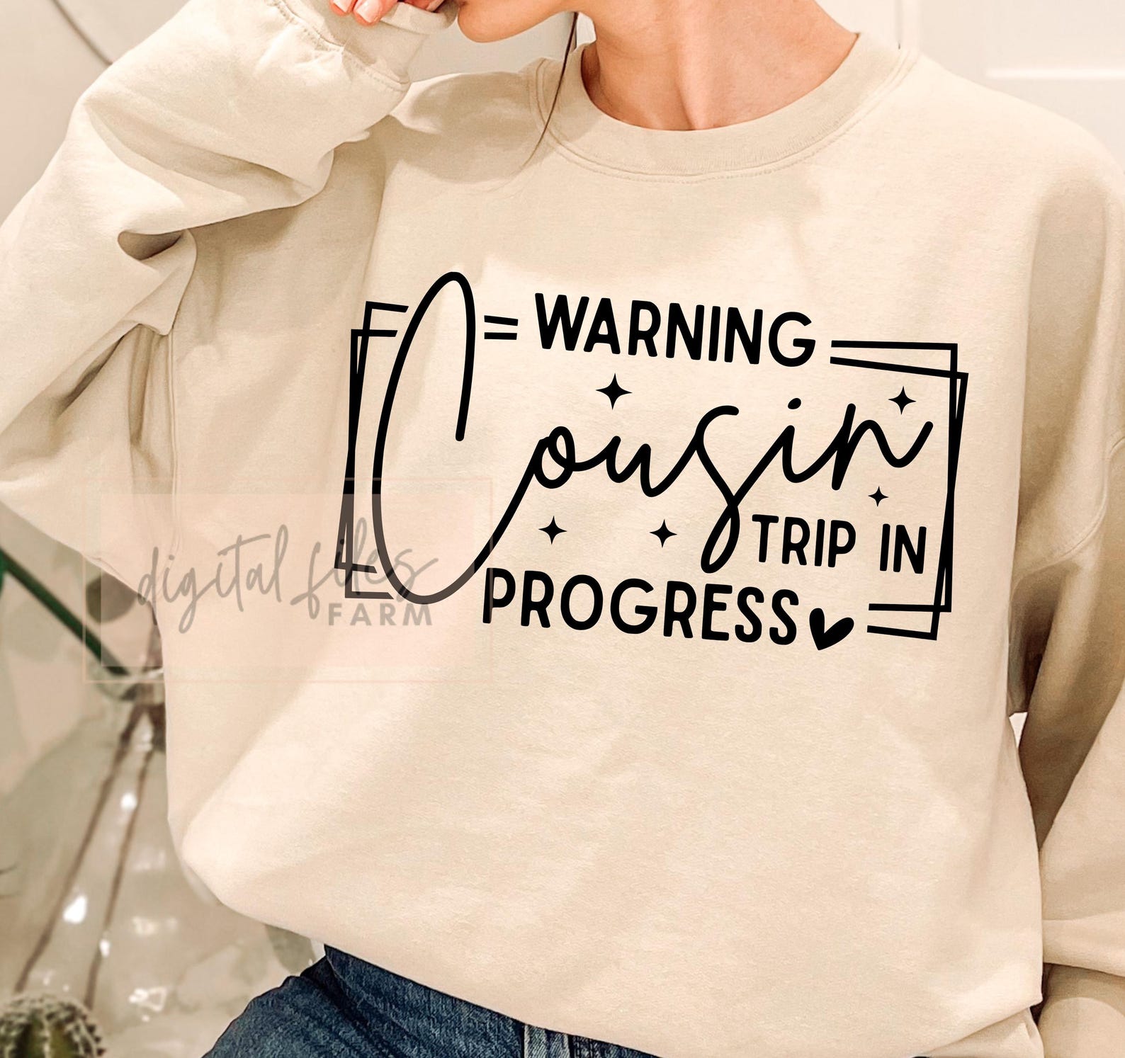 Cousin Trip in Progress SVG PNG: Family Vacation Design (digital ...