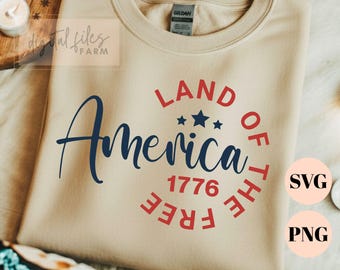 America Land of the free 4th of July Graphics Design, Independence Day, America 250th Anniversary Svg Png, USA Svg, Semiquincentennial Svg