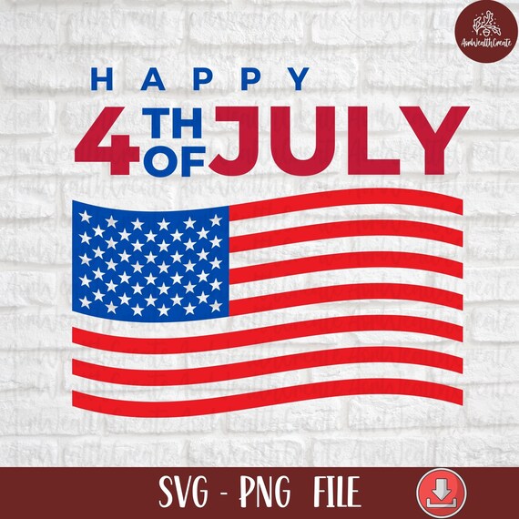Happy 4th July Svg Fourth of July Svg 4th of July Svg | Etsy
