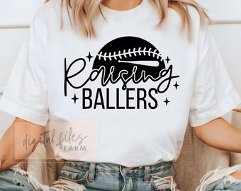 Raising Ballers Svg, Baseball Mom Svg, Baseball Dad Svg, Baseball shirt svg, Raising Ballers Shirt Svg, Baseball Sports Svg, Ballers Svg