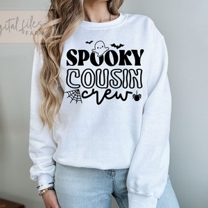 Spooky Cousin Crew Svg, Halloween cousin svg, Halloween Family Shirts Svg, Halloween Cousin Shirts Svg, Cousin shirt Svg files for circut