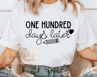 100 Days of School SVG: Teacher & Pupil Design (Digital Download)