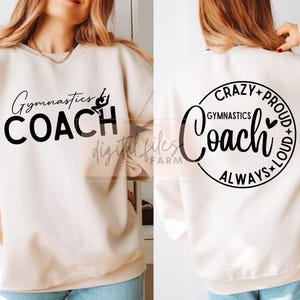 Gymnastik-Coach SVG, Gymnastik-Trainer-Shirt svg, Gymnastik-Svg, Turner-Ära SVG, Gymnastik-Mutter, Turnerliebhaber, Vault-Stäbe-Träger-Boden-Svg
