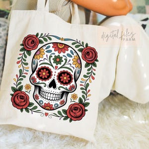 Day of the Dead PNG, Dia De Los Muertos PNG, De Los Muertos Day of the Dead Sugar Skull Floral, De Los Muertos La Catrina Day of the Dead