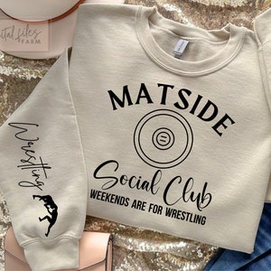 Wrestling Mom SVG, Matside Social Club Svg, Wrestling Svg, Wrestling shirt svg, Wrestling Season, Love Wrestling Svg, Sports Mom Shirt Svg