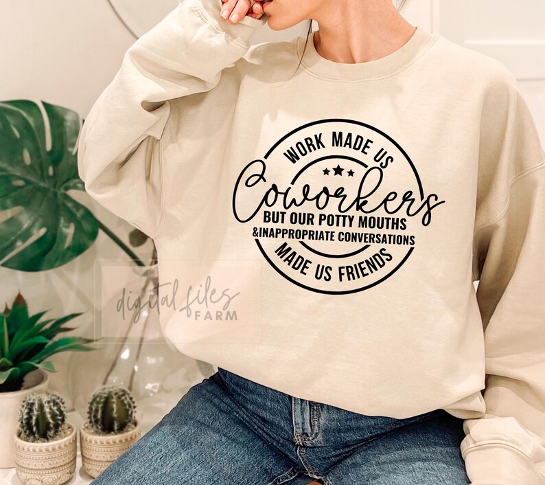 Coworker Friendship SVG, Best Friend Gift, Work Bestie Design (digital ...
