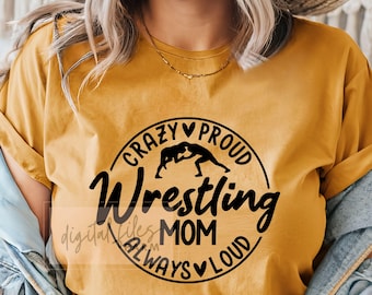 Mamá luchadora SVG: Diseño PNG deportivo ruidoso y orgulloso (descarga digital)