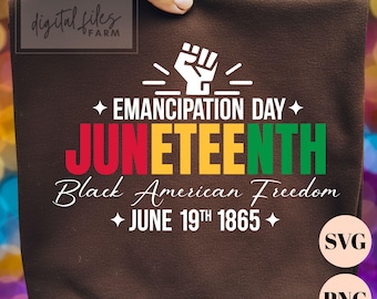 Juneteenth 1865 SVG PNG, Black American Freedom, June 19, Freeish Svg, Since 1865 Svg, Black History Svg, Juneteenth Shirt Svg Design