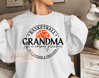 Basketball Grandma SVG: Loud & Proud Design (Digital Download)