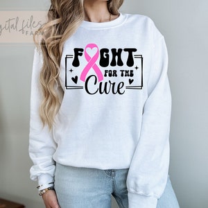 Breast Cancer Awareness Svg, Fight For The Cure Svg, In October We Wear Pink Svg, Breast Cancer Svg, Pink Ribbon, Support Awareness Svg