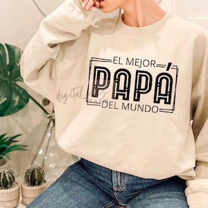 El Mejor Papa Del Mundo Svg, Fathers Day Svg, Mi Papa Es Mi Heroe Svg, My Dad Is My Hero Svg, Eres Mi Heroe Feliz Dia Del Padre Svg, Dad Svg