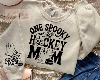 Spooky Hockey Mom SVG: Halloween Sport Design (Digitaler Download)