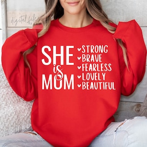 Mothers Day Svg, She is Mom SVG, She is Strong SVG, Mom Svg, Bible Verses Svg, Empowered Women Svg, Strong Mom Svg, Christian Mom Svg