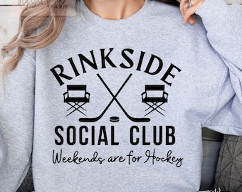 Hockey Mom SVG, Hockey SVG Rinkside Social Club, Hockey Shirt SVG, Hockey Season, Hockey Decor, Hockey Mom Shirt Svg, Sports Mom Svg file