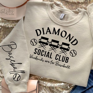 Baseball Mom SVG, Baseball SVG, Diamond Social Club, Diamond Baseball Svg, Baseball Shirt Svg, Baseball Season Svg, Diamaond Social Club