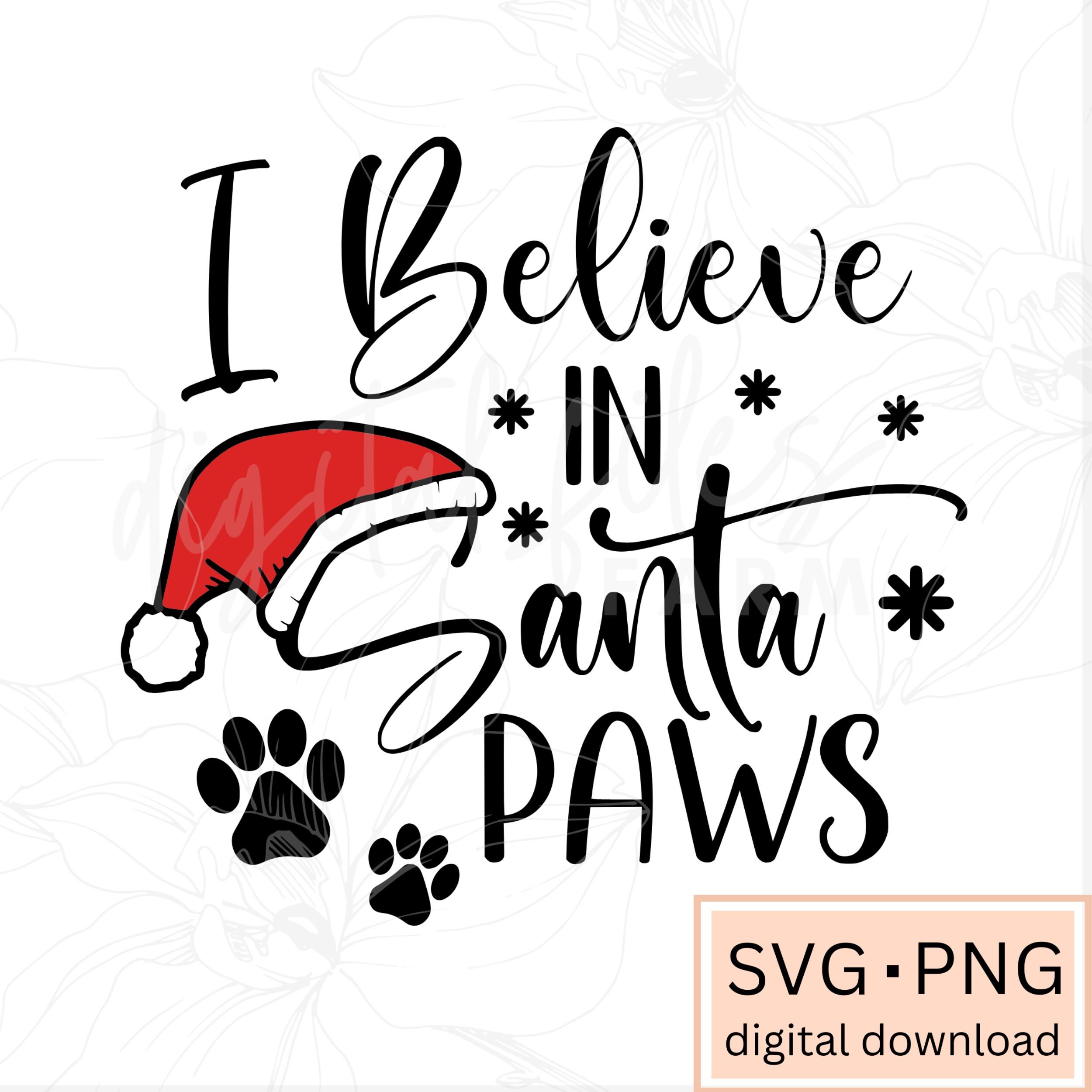 I Believe In Santa Paws – Adorable Chiot Labrador De Noël Sweatshirt