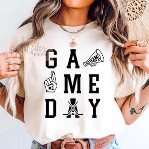 Hockey Game Day SVG PNG: Sports Mom Shirt Design (Digital Download)