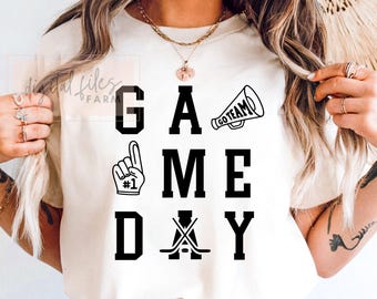 Hockey Game Day SVG PNG: Sport Mom Shirt Design (Digitaler Download)