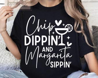 Cinco De Mayo SVG, Chip Dippin' i Margarita Sippin' SVG, Taco Tuesday SVG, Summer SVG, Cocktail Vacation Fiesta SVG, Margarita SVG File