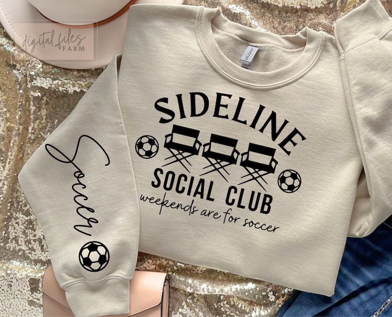 Soccer SVG, Soccer Season SVG, Sideline Social Club Svg, Soccer Mom Svg, Soccer Shirt Svg, Funny Soccer Svg Design, Perfect Soccer Enthusiasts