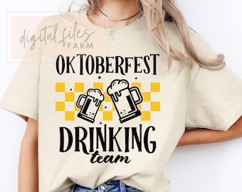 Oktoberfest Drinking Team SVG: Funny Beer Lover Design (Digital Download