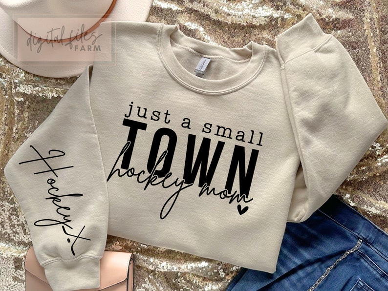 Hockey Mom SVG, Sleeve Hockey Shirt SVG, Hockey Season, Hockey Decor, Hockey Mom Shirt Svg, Sports Mom Svg, Mom Life Svg, Game Day Vibes Svg