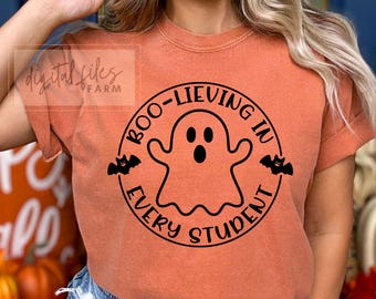 Teacher Halloween SVG: Spooky School Design (Digital Download)
