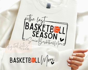 Mamá de baloncesto senior SVG: Diseño PNG de la temporada pasada (Descarga digital)