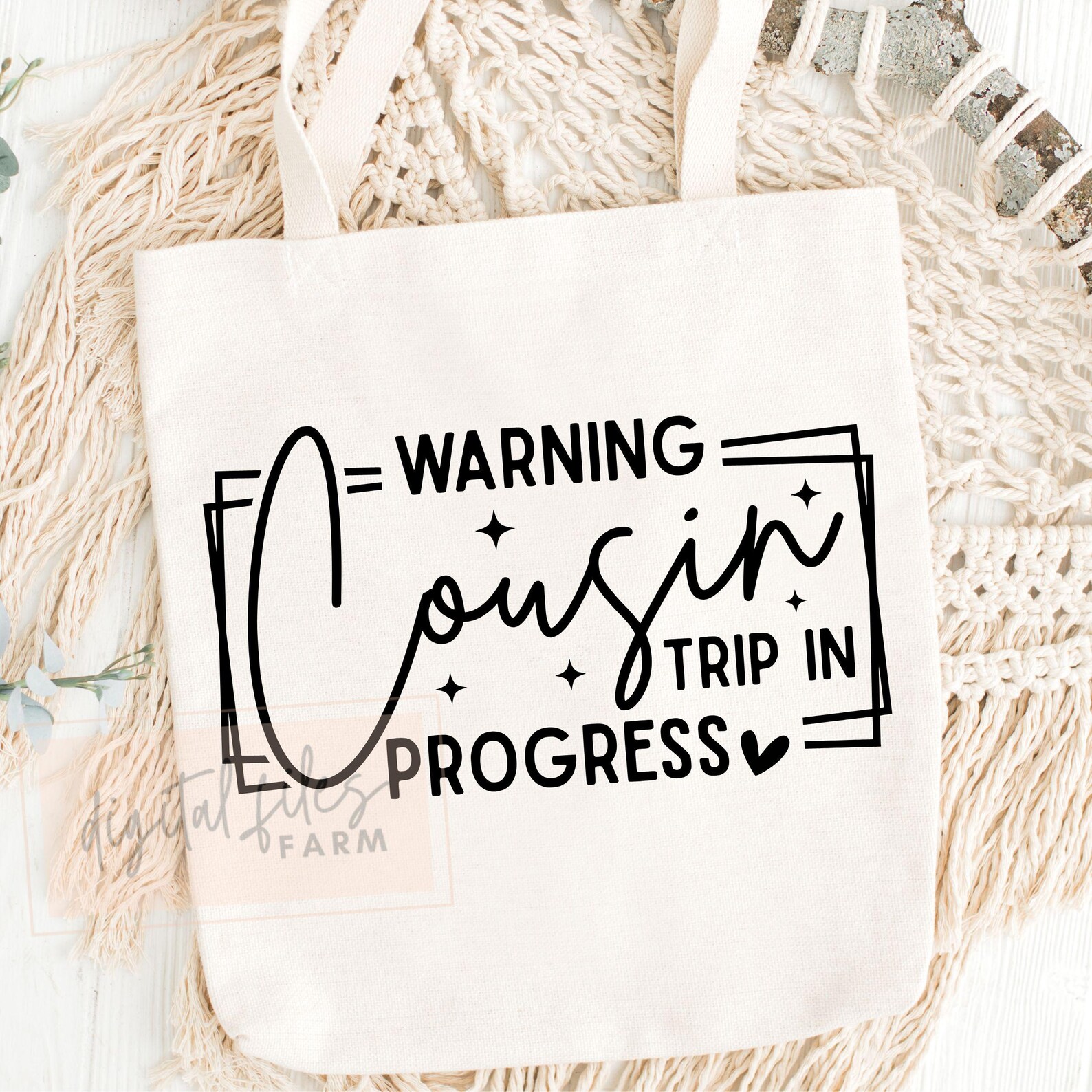 Cousin Trip in Progress SVG PNG: Family Vacation Design (digital ...