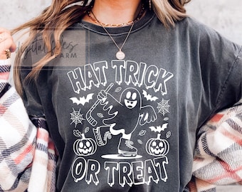 SVG de Halloween de hockey: Diseño de disfraz de truco o trato (descarga digital)