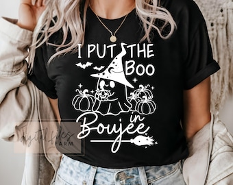 Puse el abucheo en Boujee Ghost Svg Png, Halloween Svg, Diseño de fantasma lindo Svg, Temporada espeluznante Svg, Calabazas Svg, Halloween Mama Svg, Boujee Svg