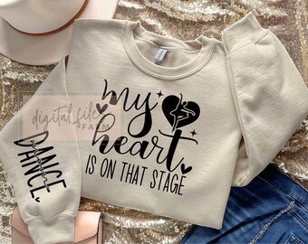 Dance Mom SVG PNG: Heart On Stage Design (Digital Download)