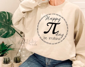SVG Feliz Día de Pi, Regalo para Profesor de Matemáticas (Descarga Digital)