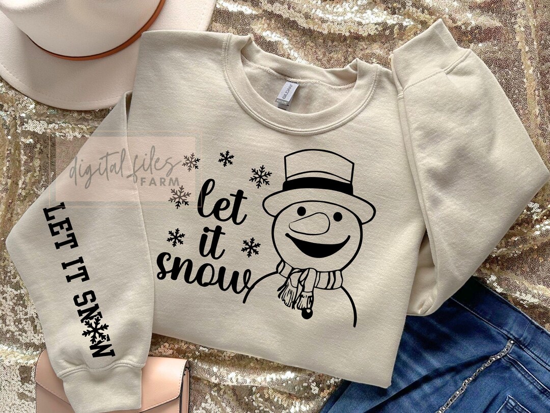 Christmas Svg, Let It Snow SVG, Christmas Snowman Svg, Ornament SVG ...