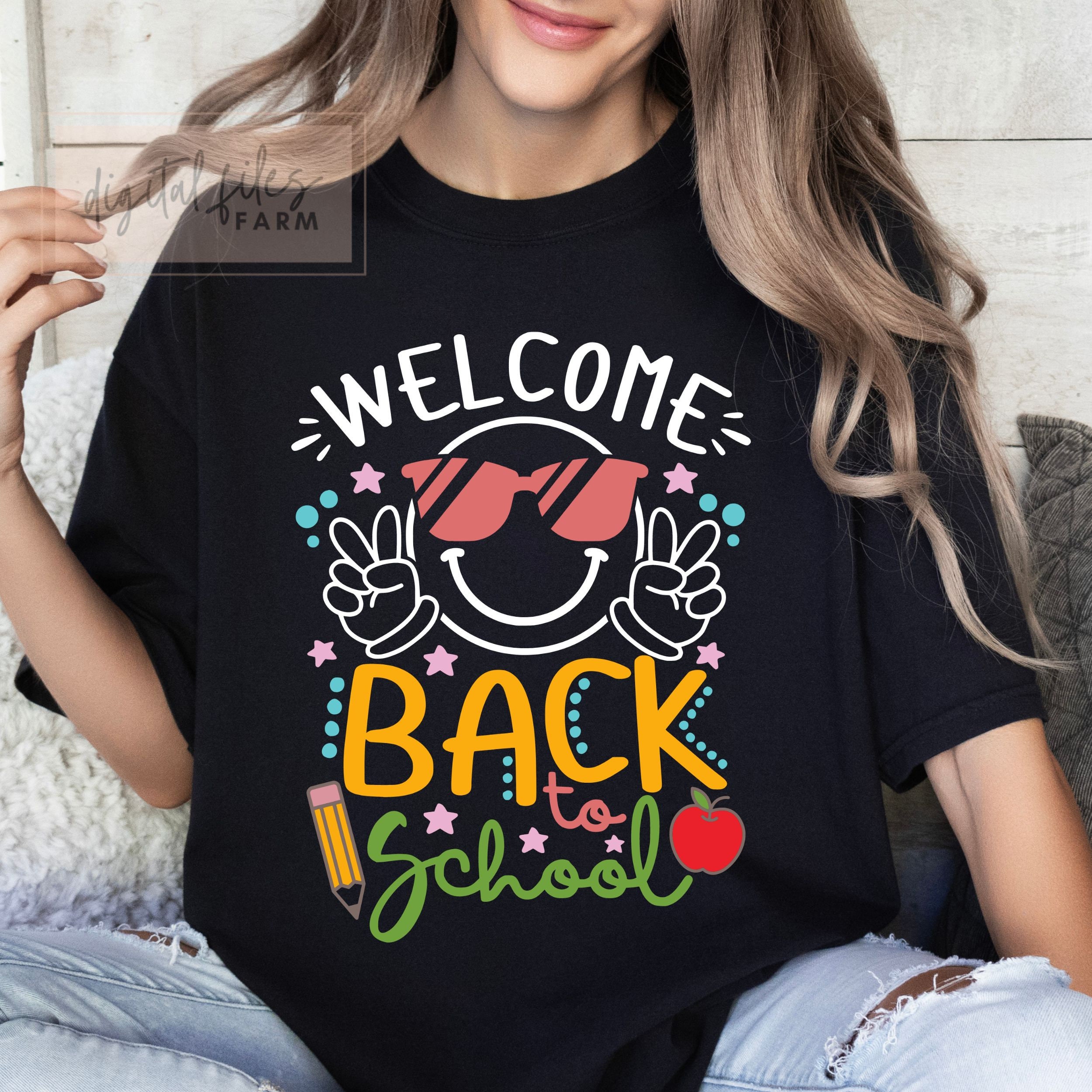Back to School Shirt SVG, Teacher Student PNG Design (digital Download ...