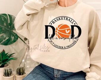 Basketball Dad SVG PNG: Loud and Proud Varsity Design (Digital Download)