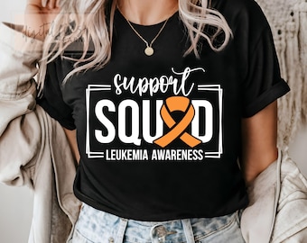 Leukemia Awareness SVG PNG, Support Squad Leukemia Awareness svg, Ribbon svg, Awareness Ribbon Svg, Awareness Svg, Leukemia Awareness ribbon