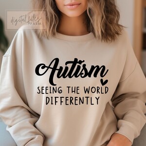 Autism Seeing the World Differently Svg, World Autism Day, Autism Quote Svg, Mental Health, Be Kind Quote, Teacher Svg, SVG Instant Download